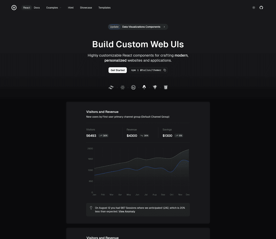 Tailus UI React
