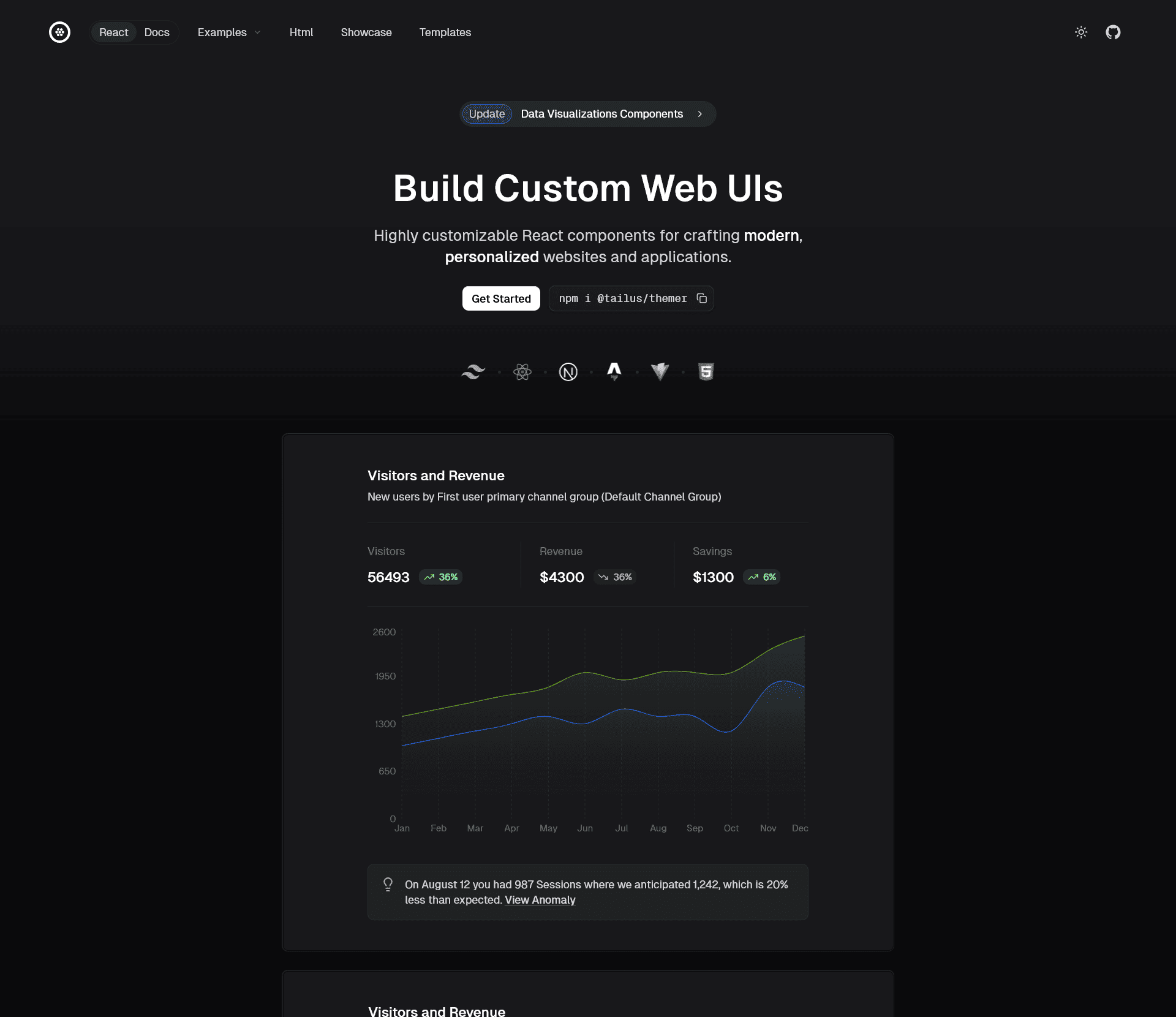 Tailus UI React